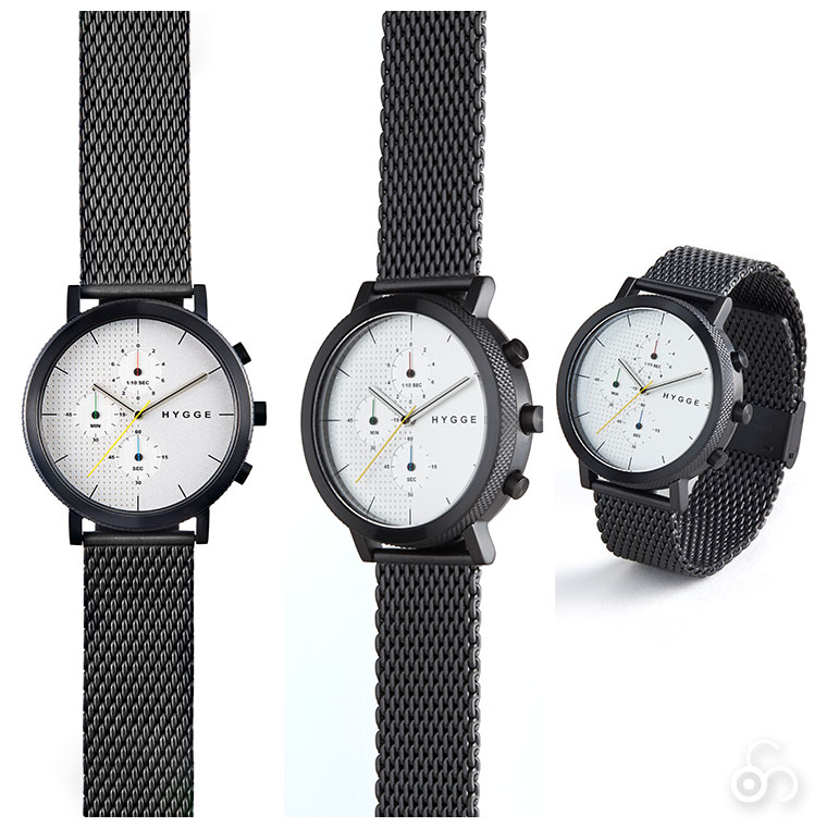 旧商品 HYGGE ヒュッゲ 2204 メッシュ HGE020004 腕時計 北欧 メンズ 