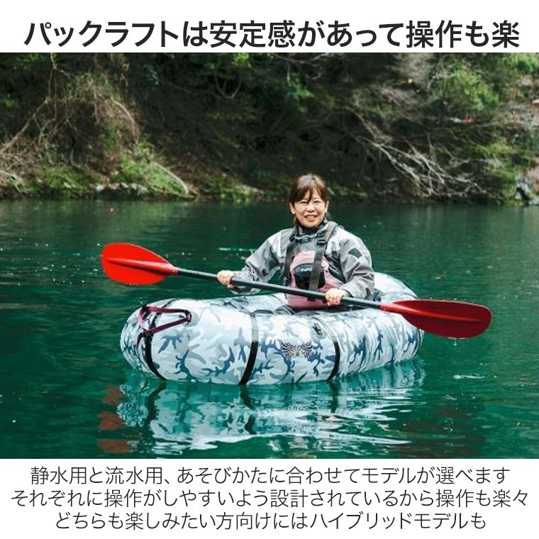 パックラフトの楽しみ方