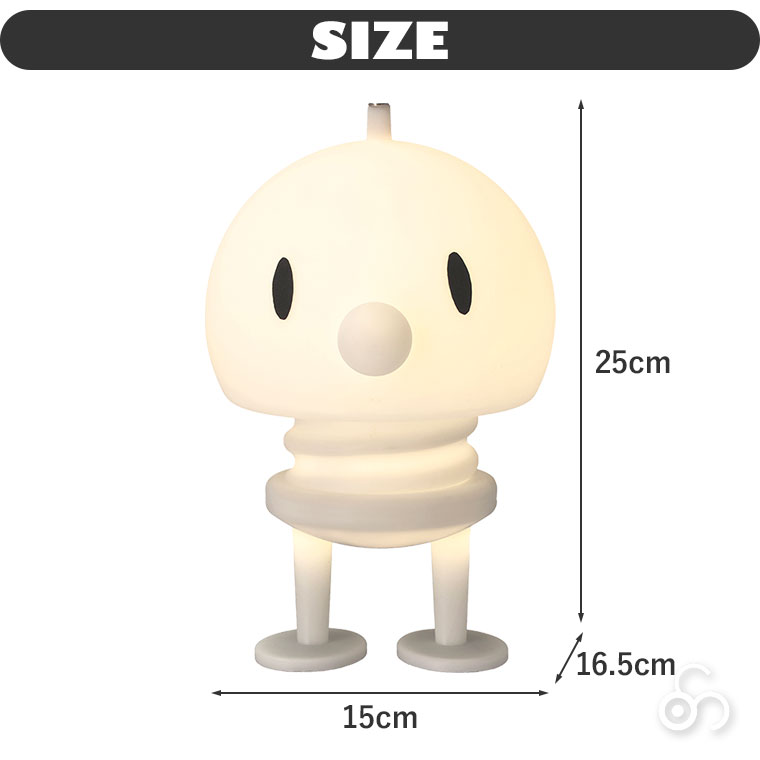 Hoptimist ホプティミスト ランプ Soft PE-lamp XL White HP-049 置物