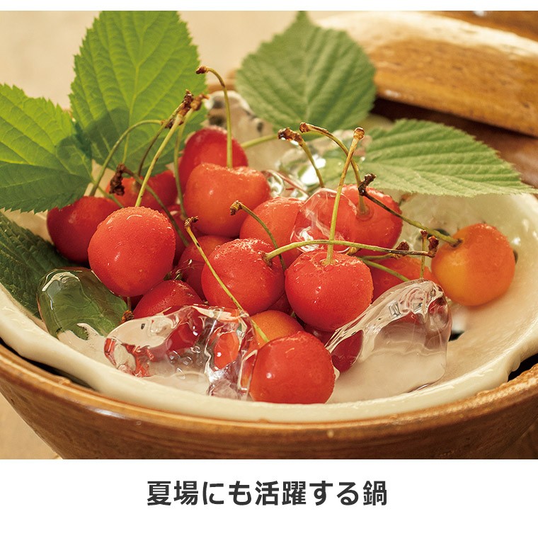 長谷園 伊賀焼 蒸し小鍋 アメ AIC-11 ヘルシー蒸し鍋 土鍋 一人用 6号