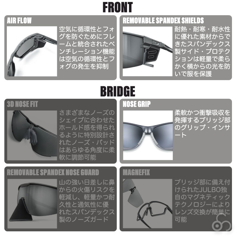 Julbo ジュルボ サングラス シールド ALTI ARC 4 アウトドア スポーツ 登山 J5066114の画像