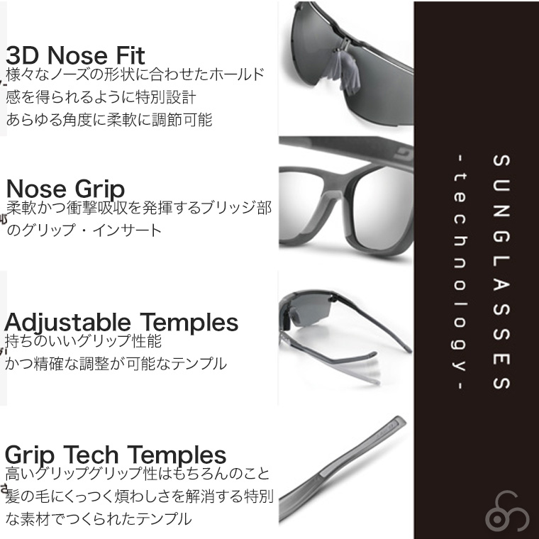 Julbo ジュルボ サングラス RUSH ラッシュ Reactiv 1-3 LIGHT AMPLIFIER DarkBlue/Grey 調光 ランニング サイクリング 自転車 ロード 太陽光 J5343312_4