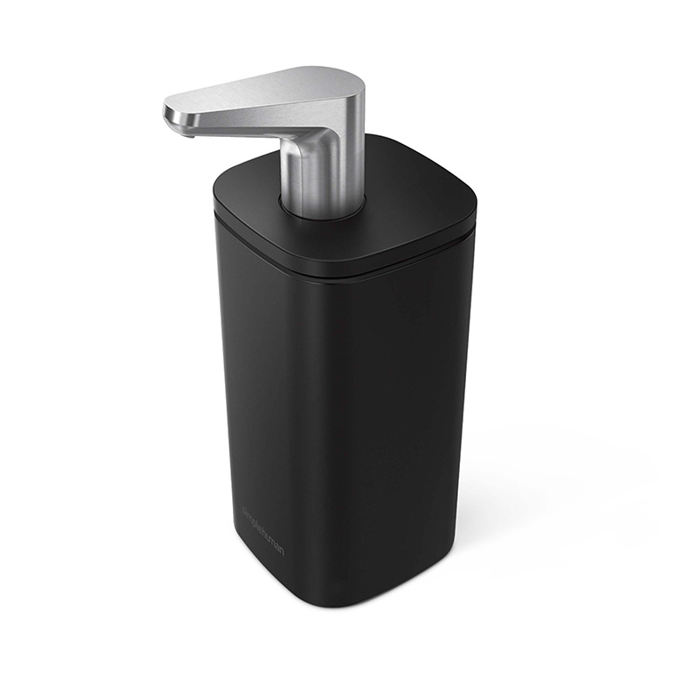 【新品未開封】simplehuman ソープディスペンサー　Black simple human（シンプルヒューマン）充電式センサーポンプ マット
