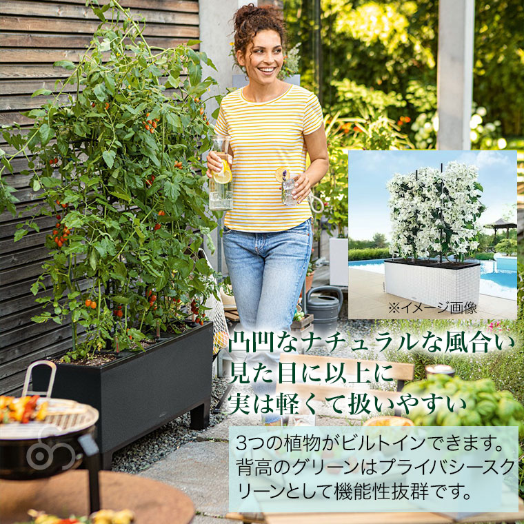 プランター レチューザ トリオ・ストーン30 LE-7630 LECHUZA 底面給水