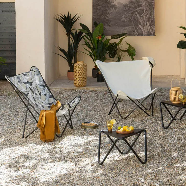 美品！lafuma ラフマモビリエ バタフライチェアカーキアウトドア椅子キャンプ Lafuma Mobilier mobilier ラフマモビリエ バタフライチェア