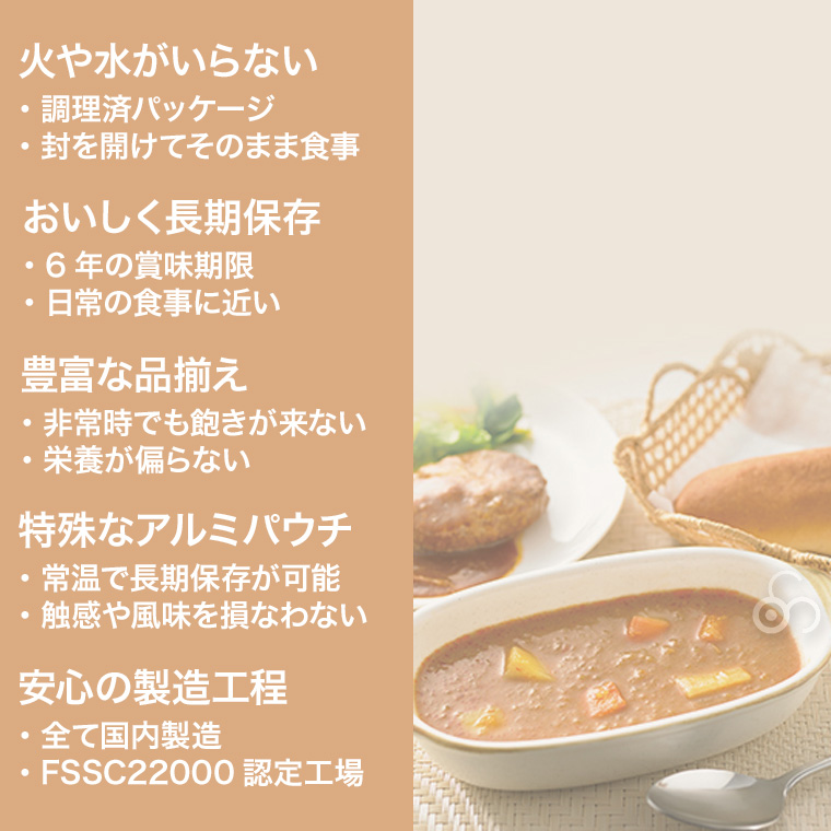 6年保存 ロングライフフーズ LLF食品 Aセット 1人用3日分 29食入り 非常食 保存食 災害食 防災 災害 被災 避難 緊急 備蓄 LLF-Aの画像