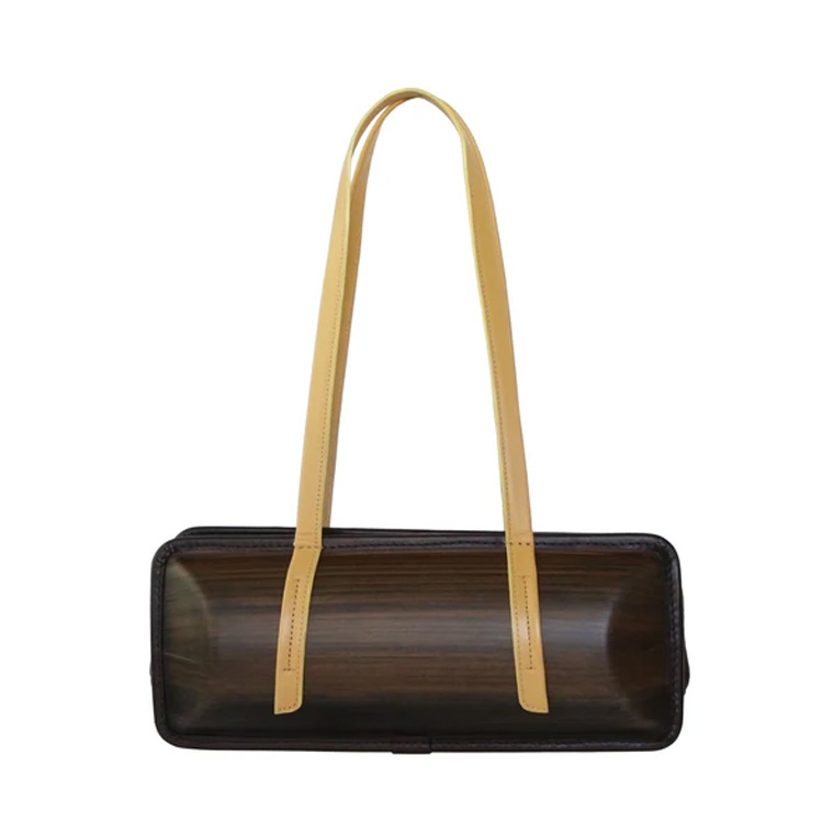 monacca モナッカ　木製　ハンドバッグ　ショルダー　2way monacca モナッカ 木製 ハンドバッグ ショルダー 2way - メルカリ