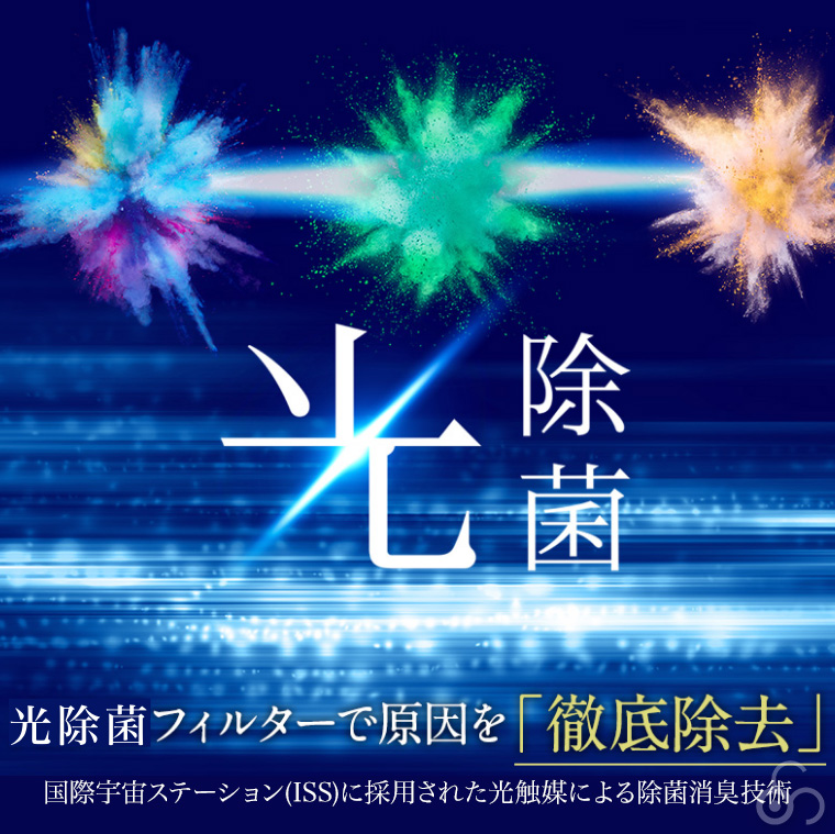 Blue Deo 空気清浄機 S型 光触媒 約8畳 静音 消臭 除菌 花粉 ウイルス