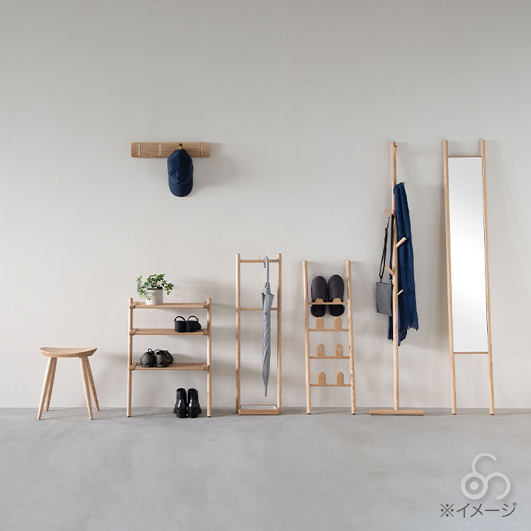 cosine（コサイン） (プレゼント付) エントランスミラー タモ材 MS