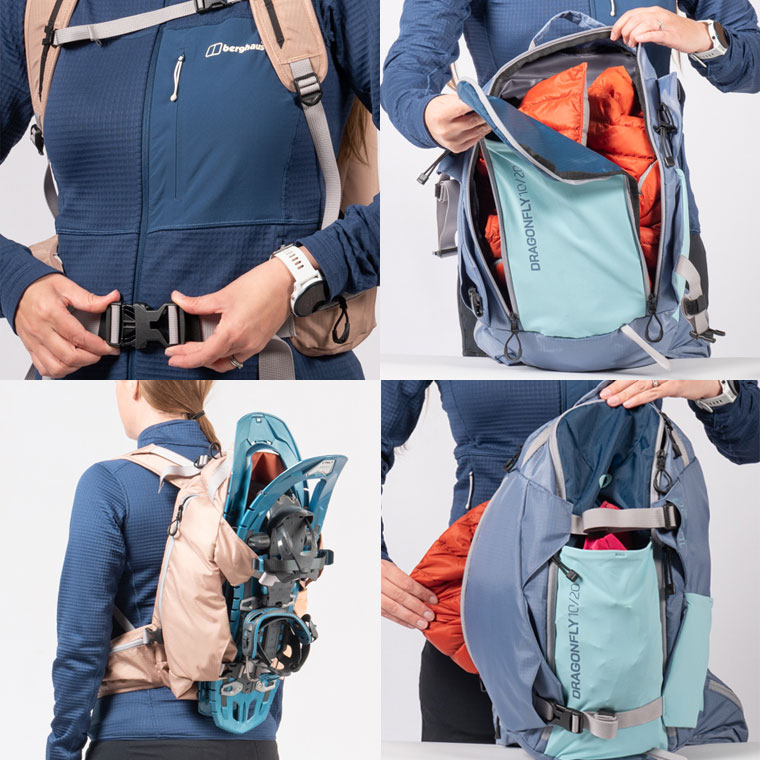 TSL バックパック ドラゴンフライ 10-20L PFSAD1020 リュック ザック デイパック 登山 トレッキング ハイキング トレイル アウトドアの画像