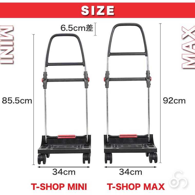 ロルサー 4輪 ROLSER T-SHOP MINI MAX RS-001 29L