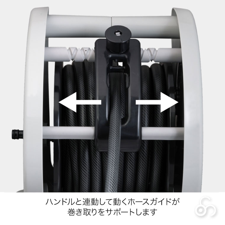 タカギ（takagi） ホースリール 20m マーキュリー2ツイスター(CG) 20m