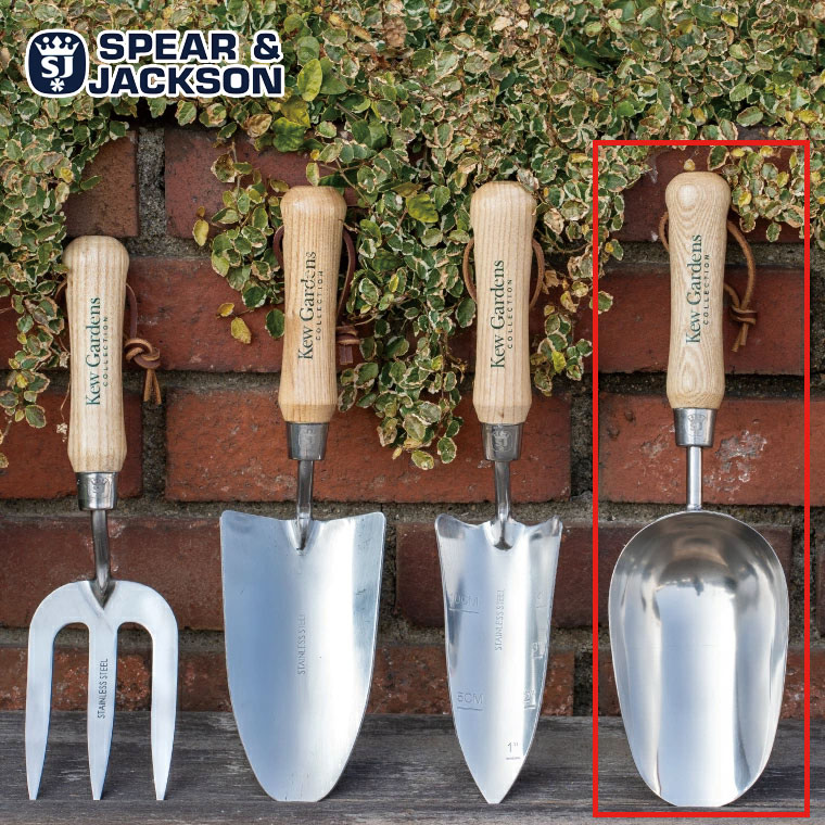 スコップセット 大小2種類 金属製【四角型】 スコップセット 大小2種類 金属製【四角型】 18-8 角型スコップ(長柄) 小