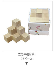 Smilekids スマイルキッズ 立方体積み木 27ピース ニキーチン 幼児教育 お受験 知育玩具 SK-016