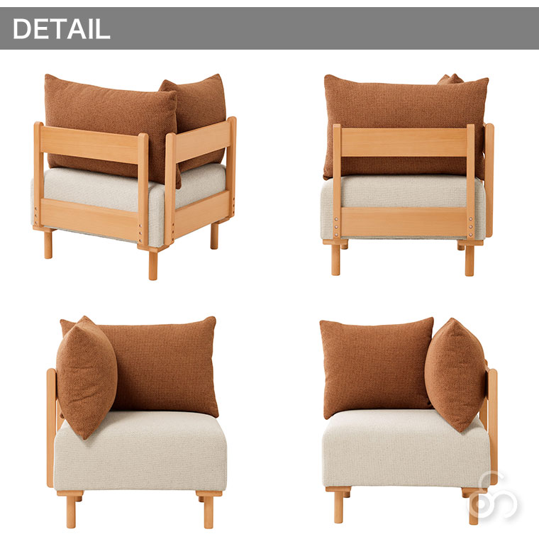 ソファ　テラコッタオレンジ オレンジ | ソファライフフォト検索 | ソファ専門店FLANNEL SOFA