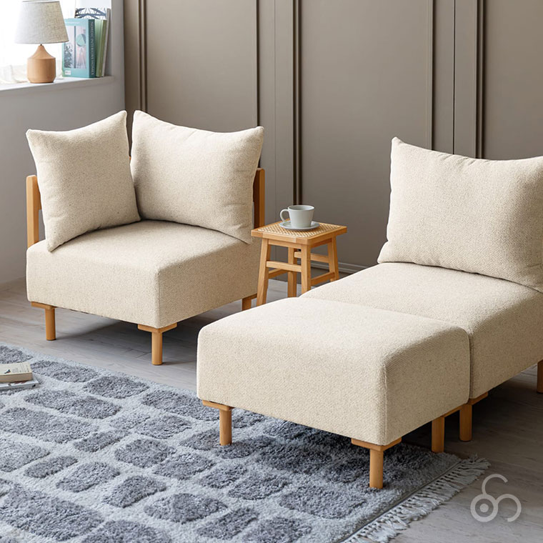 SELF セルフ オットマン アイボリー SLFSF001OIV