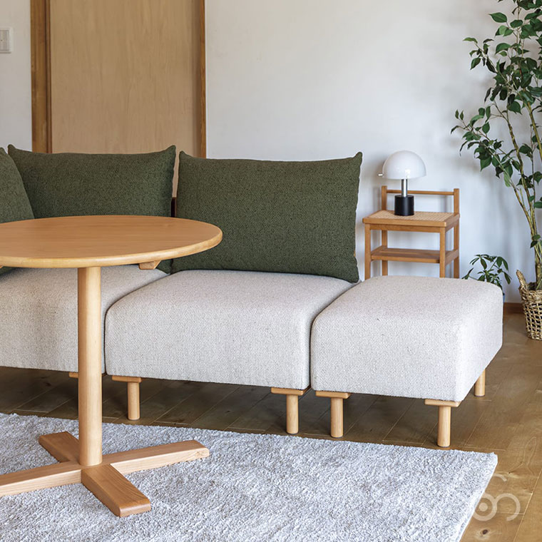 SELF セルフ オットマン アイボリー SLFSF001OIV