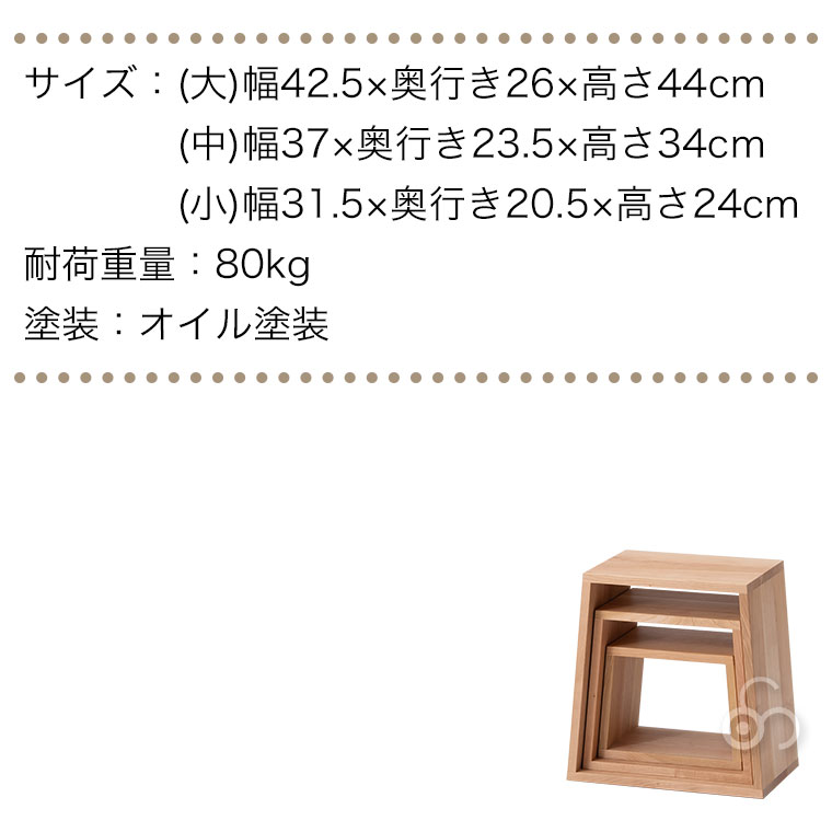 cosine（コサイン） (プレゼント付) ネストスツール サクラ ST-19NS