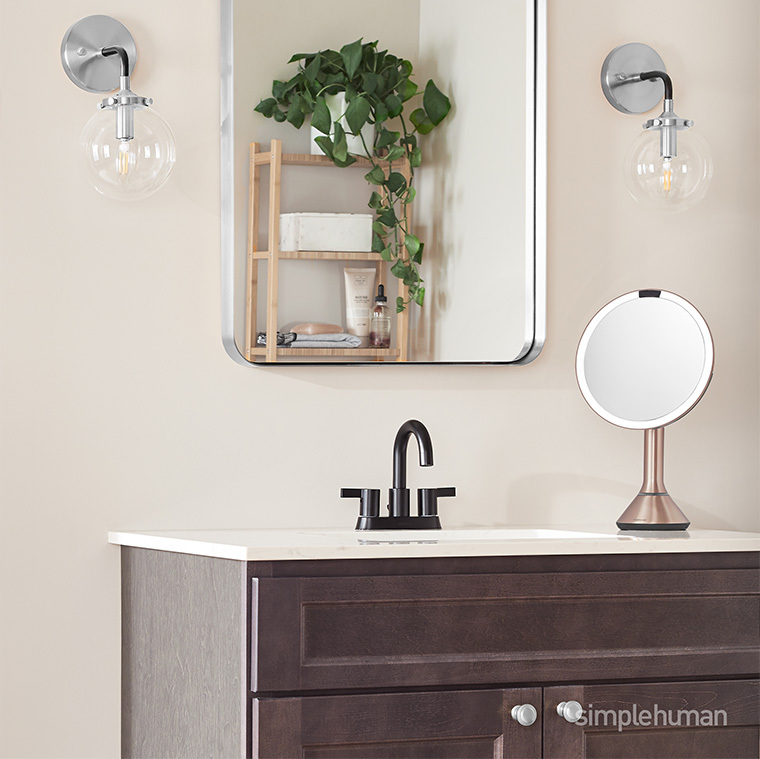 シンプルヒューマン simplehuman センサーミラーブライトネスタッチコントロール ST3026 シルバー ローズゴールド 189 192