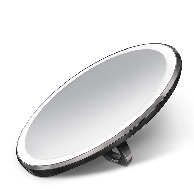 シンプルヒューマン センサーメイクアップミラー コンパクト3倍率 拡大鏡 鏡 卓上 ライト付き ミラー ST3039｜sun-wa｜02