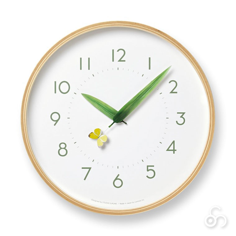 Lemnos レムノス とまり木の時計 SUR18-16 掛け時計 : サンワ