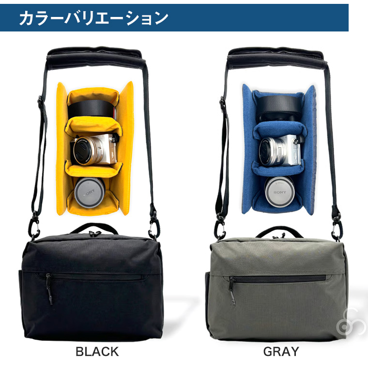 スクアーロワークス Camera ショルダーバッグ 一眼レフ カメラ バッグ