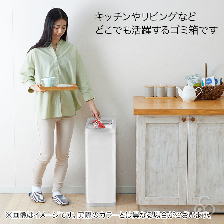 谷村実業 ヴィータ センサーシャッター式ダストボックス 50L TAN-5021