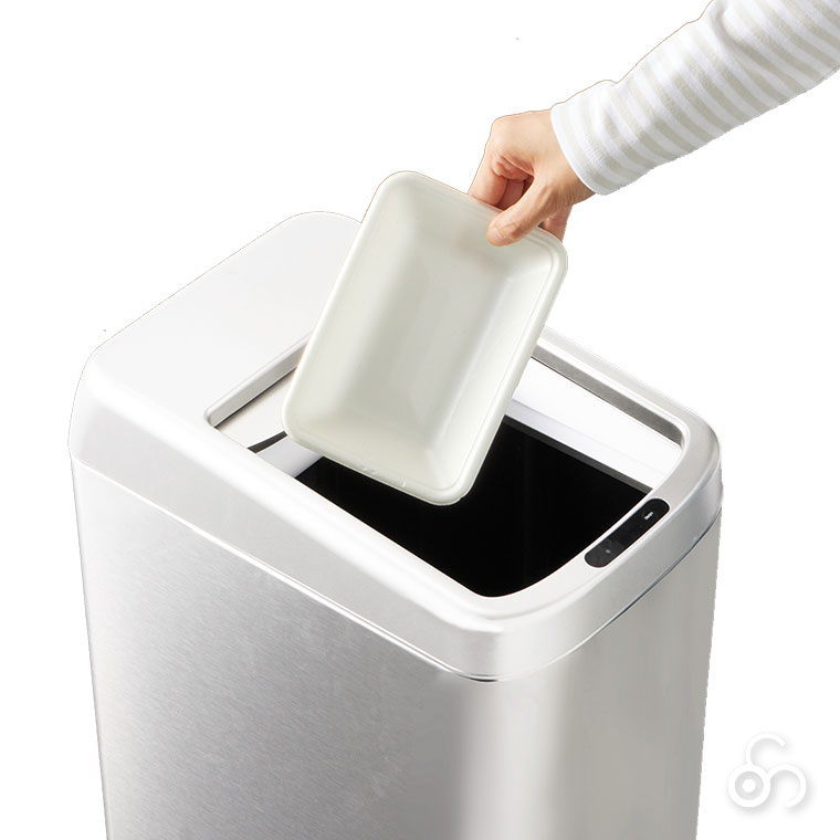 谷村実業 ヴィータ センサーシャッター式ダストボックス 50L TAN-5021