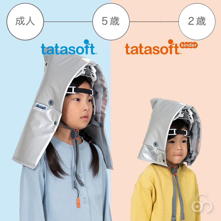 落下物対応防災頭巾 タタソフト 4580258610726 防災ずきん ヘルメット 子供 小学校 中学校 災害 避難