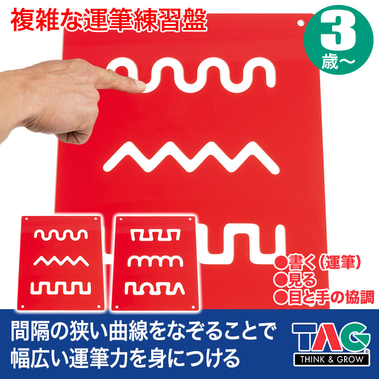 TAG 複雑な運筆練習盤 TGCSM4D 知育玩具 知育 おもちゃ 木製 3歳