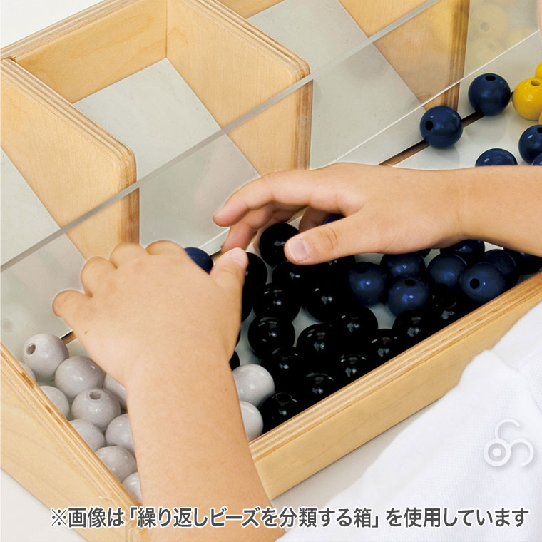 TAG 仲間と遊ぶビーズ分類箱 TGER3 知育玩具 知育 おもちゃ 木製 3歳 4