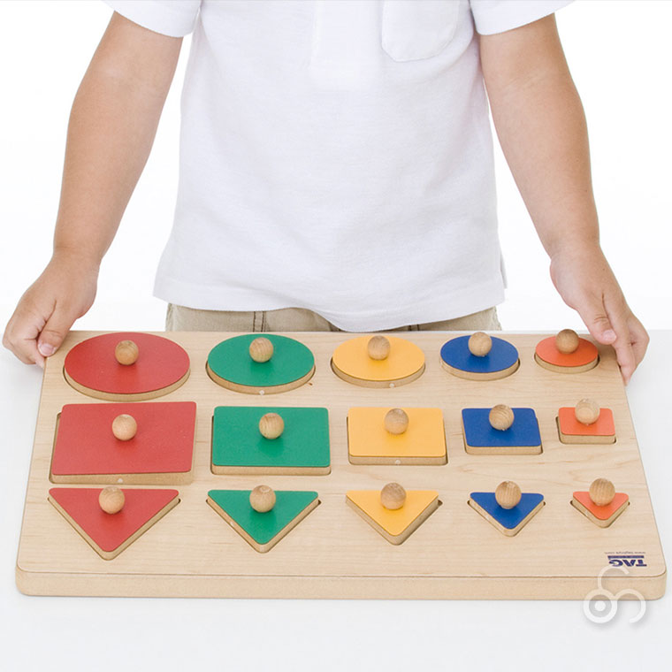 TAG 比べて理解する形のパズル TGES13 知育玩具 知育 おもちゃ 木製 2歳 3歳 4歳 5歳 男の子 女の子 誕生日 プレゼント