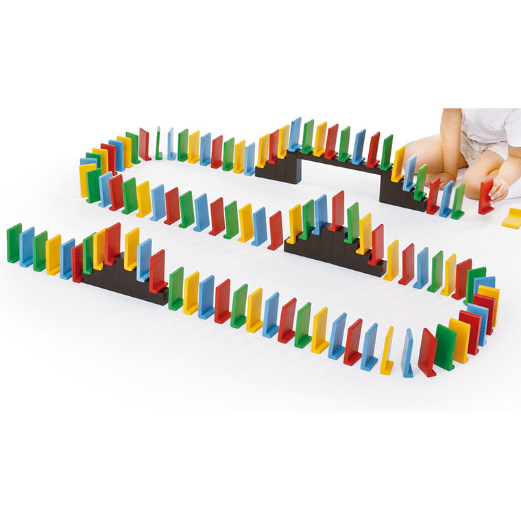 TAG 簡単に立てられるドミノセット・100pcs TGES21 知育玩具 知育
