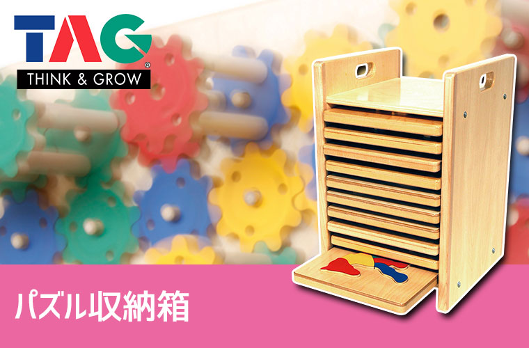 TAG パズル収納箱 TGESC28 知育玩具 知育 おもちゃ : サンワ