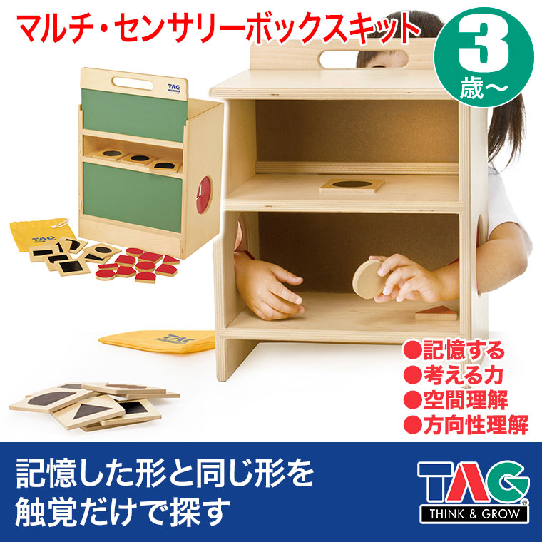 TAG マルチ・センサリーボックスキット TGMSC12 知育玩具 知育 おもちゃ 木製 3歳 4歳 5歳 6歳 男の子 女の子 誕生日 プレゼント