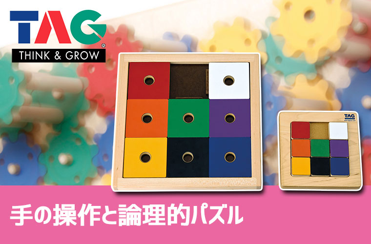 TAG 木製 知育玩具（Think & Grow）社の木製バランス論理思考パズル TAG 手の操作と論理的パズル TGRE41 知育玩具 知育 おもちゃ 木製 3歳