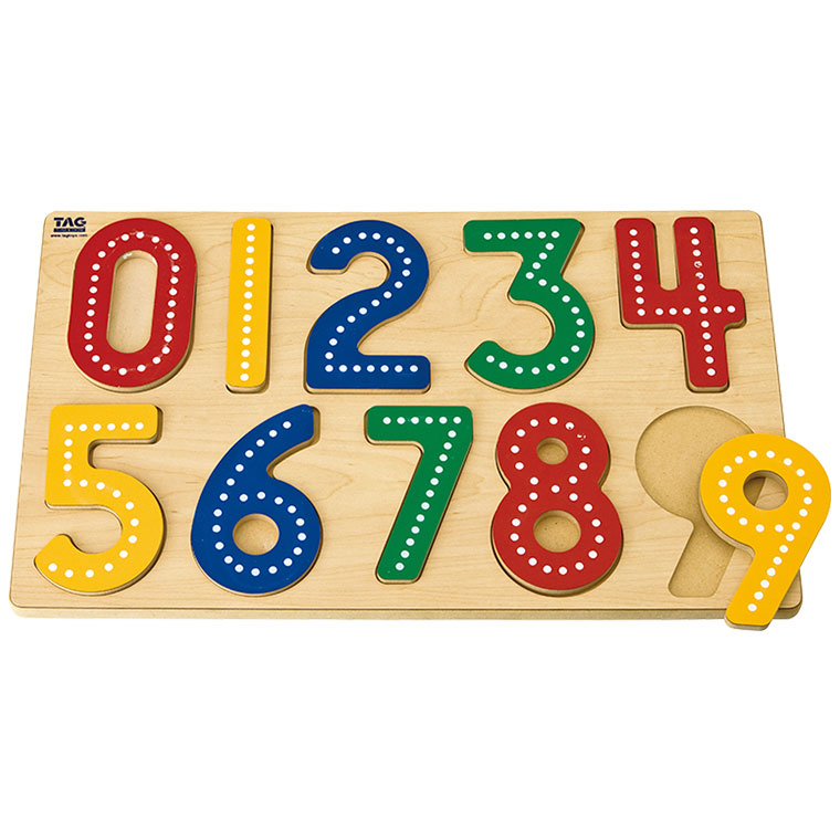 TAG 指先でなぞって学ぶ(数字・ 形)TGSM3 知育玩具 知育 おもちゃ 木製