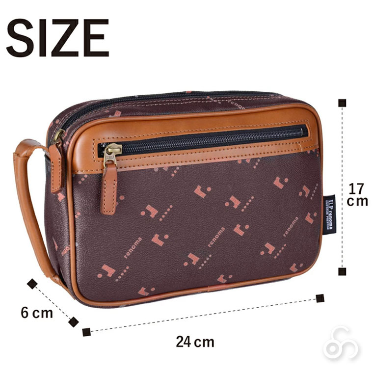 U.P renoma セカンドバッグ ブラック UR20117