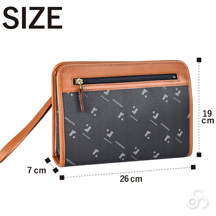 U.P renoma セカンドバッグ ブラック UR20118