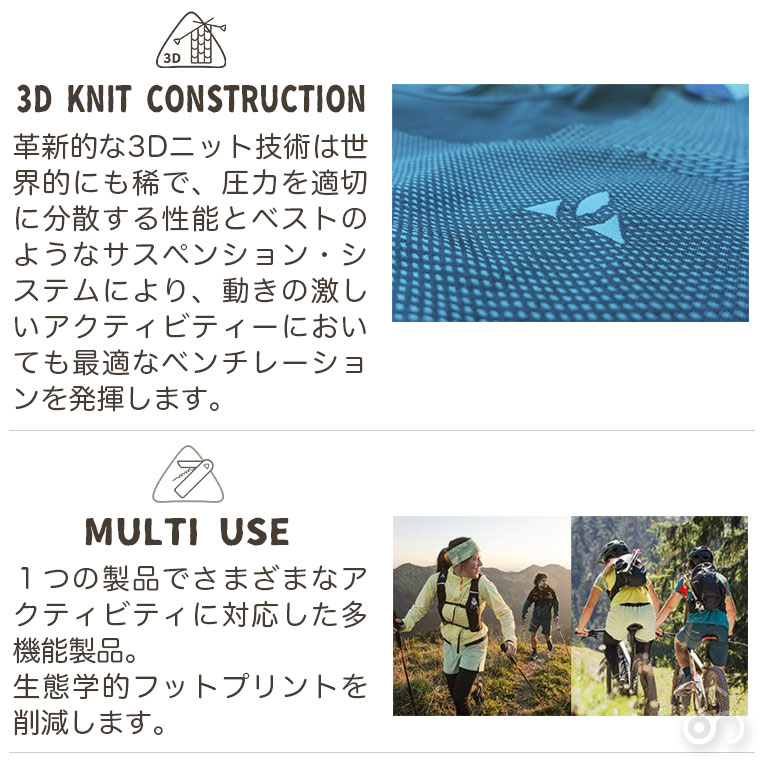 VAUDE バックパック Trail Spacer (トレイルスペーサー) 18L リュック ザック バッグ 軽量 撥水 防水 防汚 登山 ハイキング アウトドア VD16132の画像