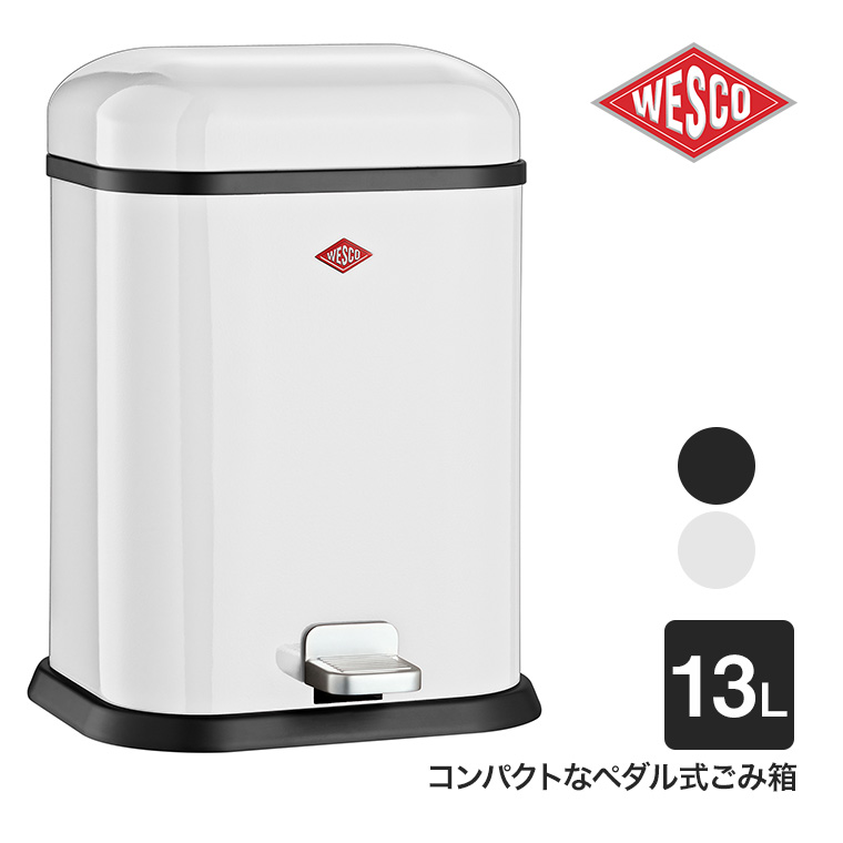 WESCO ペダルビン SINGLE BOY (シングルボーイ) 13L ペダル式 ゴミ箱 ダストボックス スリム おしゃれ リビング キッチン 浴室  寝室 WC-132212 : wc-132212 : サンワショッピング - 通販 - Yahoo!ショッピング