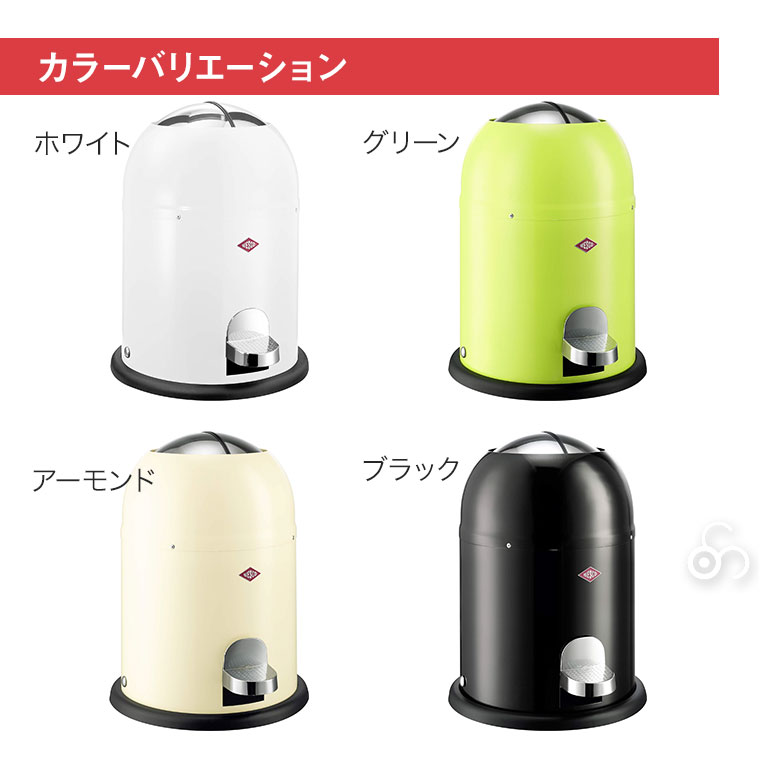 WESCO ペダルビン SINGLE MASTER (シングルマスター) 9L ペダル式 ゴミ箱 ダストボックス スリム おしゃれ リビング キッチン 浴室 寝室 WC-180212の画像