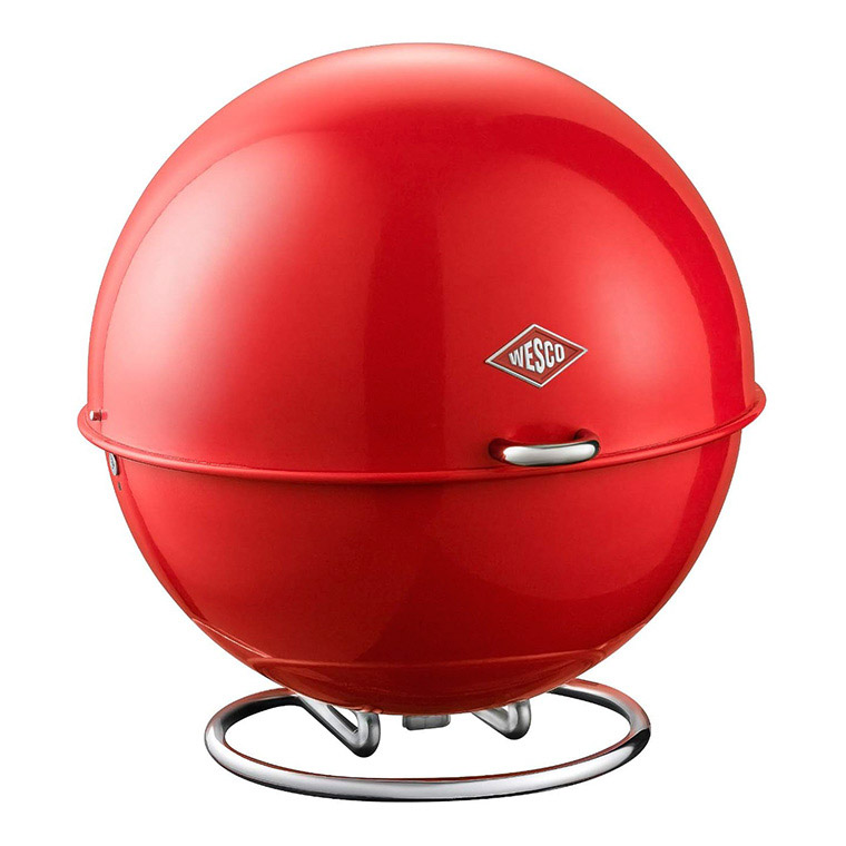 WESCO ブレッドボックス SUPERBALL (スーパーボール) レッド ブレッドケース 大容量 パンケース 保存容器 キッチン WC-22310102｜sun-wa｜03