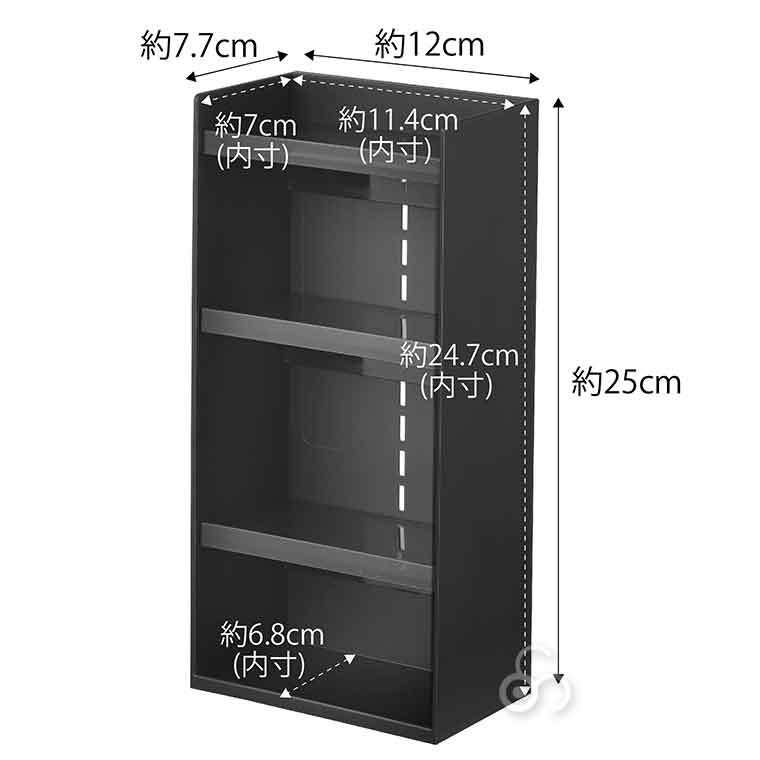tower 山崎実業 コスメ収納ケース タワー 4段 ホワイト ブラック tower 山崎実業 コスメ収納ケース タワー 4段 ホワイト ブラック