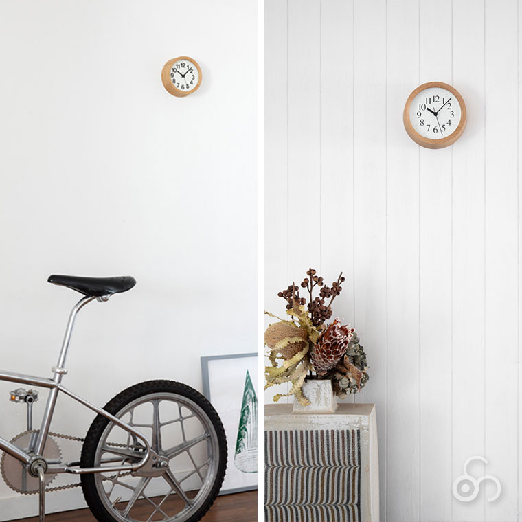 Lemnos（レムノス） 掛け時計 Lemnos Clock A Small Clock B Small OAK