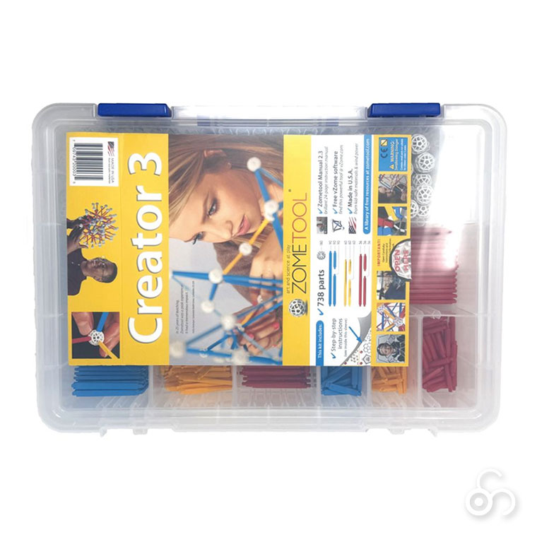 レビュー特典あり) Zometool ゾムツール キット3 zom1003 知育玩具