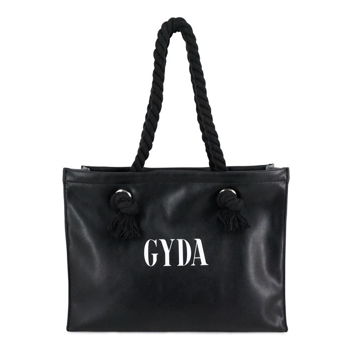 GYDA トートバッグ A4対応 ショッパー風 フェイクレザー