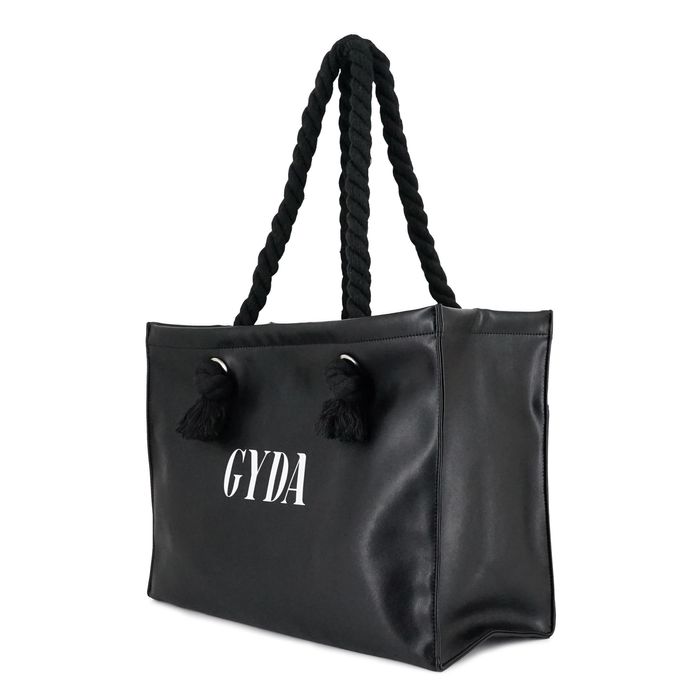 GYDA トートバッグ A4対応 ショッパー風 フェイクレザー