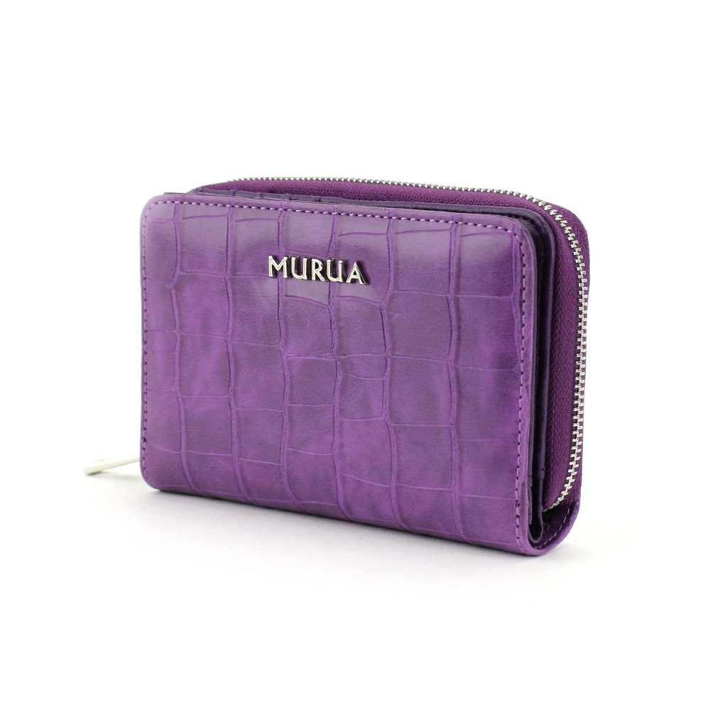 (SALE) MURUA ムルーア ラウンド折り財布 クロコ MR-W752 ムルーア MURUA レディース 財布 サイフ ブランド