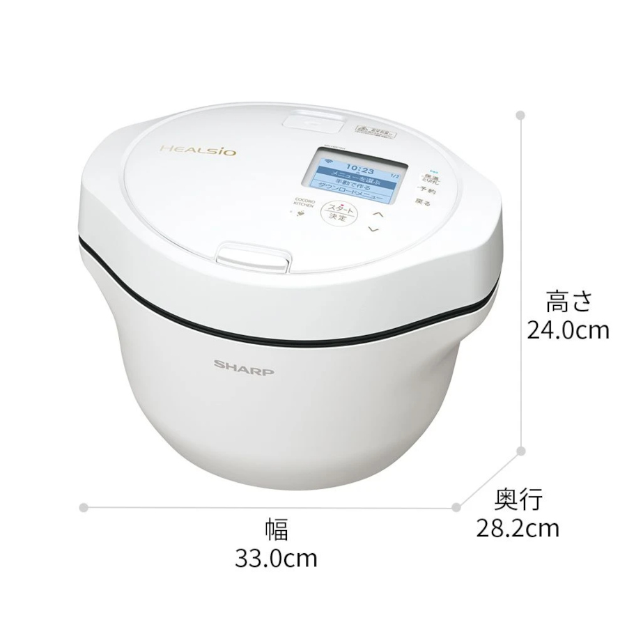 SHARP（シャープ） ヘルシオ ホットクック 1.6L KN-HW16H-W プレミアム